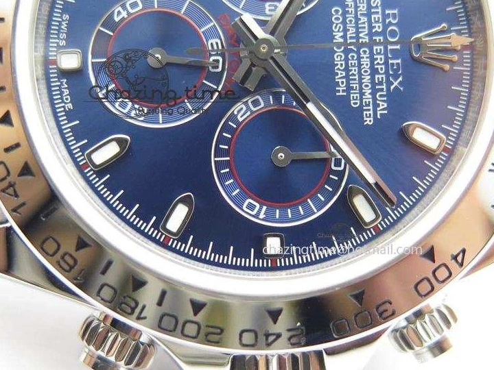 AAA Replica Watches Blue On Bracelet 116520 A SS Daytona Edition JF Dial 3944 Best QuickDry 1227